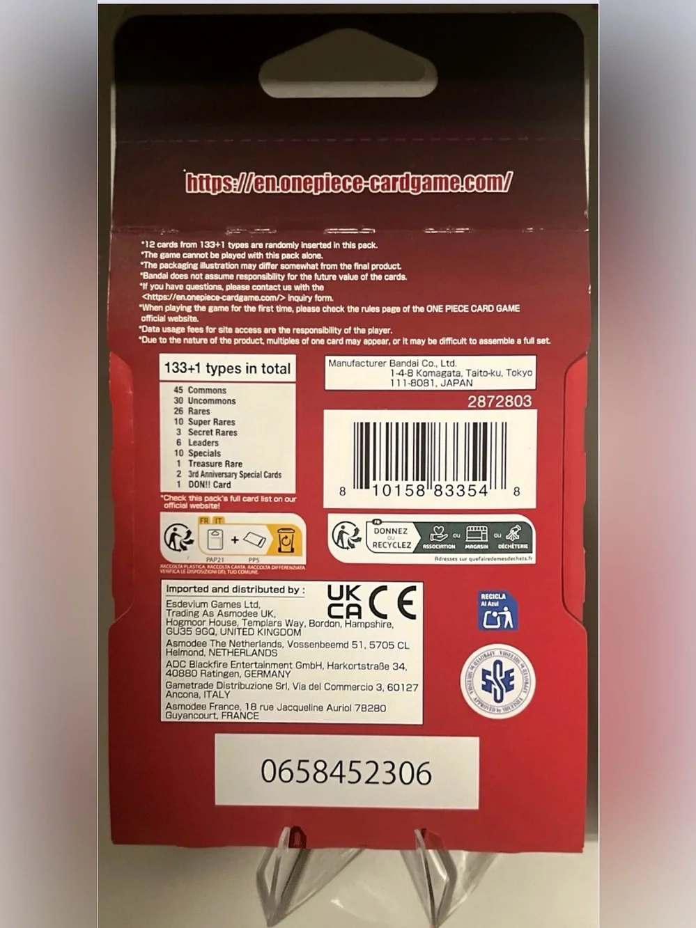 One Piece TCG: Carrying On His Will OP13 - 1 TCG Booster Pack
